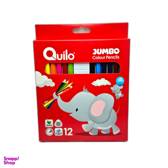 مداد رنگی کوییلو 12 رنگ مدل جامبو کد 644530
