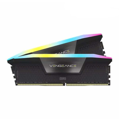 رم دسکتاپ کورسیر مدل Corsair Vengeance RGB DDR5 Dual 5600MHz CL40 ظرفیت 32 گیگابایت بسته 2 عددی