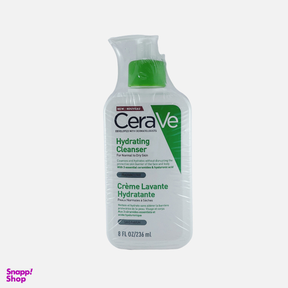 ژل شستشو صورت سراوی مدل Hydrating حجم 236 میلی لیتر