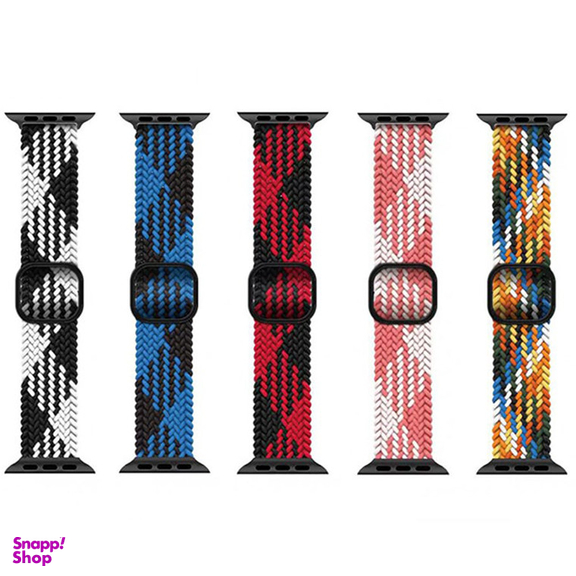 بند گرین مدل Braided SoloLoop Adjustable مناسب برای اپل واچ 42/44/45/49 میلی متری