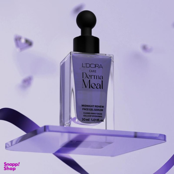 سرم ژل احیا کننده پوست صورت مدل Derma Meal Midnight Renew مناسب شب 30 میلی لیتر