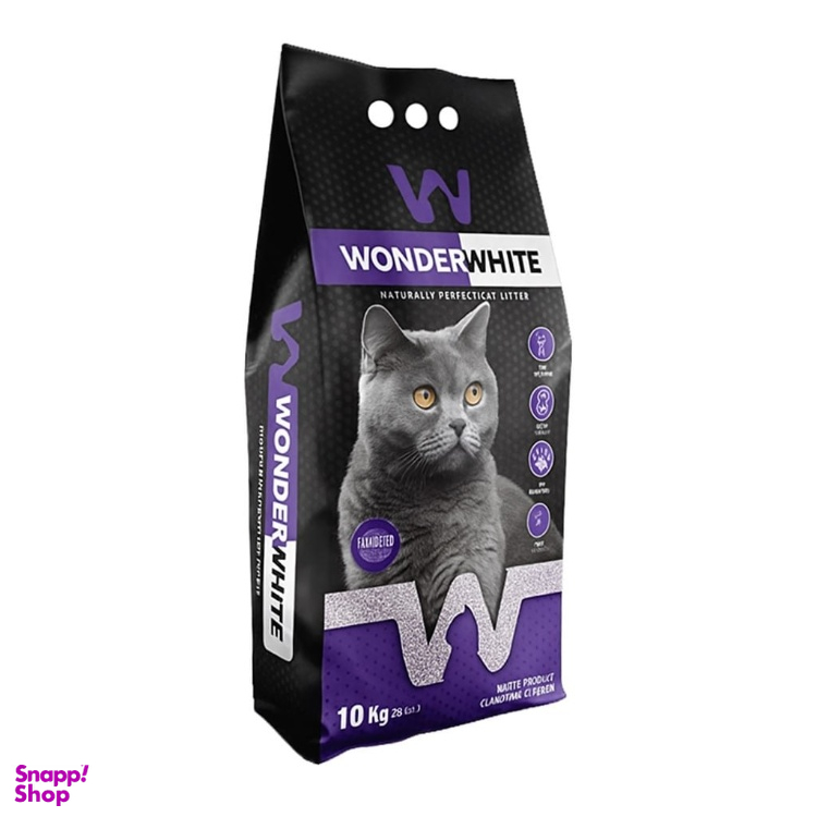 خاک گربه واندر وایت مدل Lavender وزن 10 کیلوگرم
