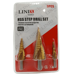مته مخروطی HSS لینیکس کد 12 بسته 3 عددی