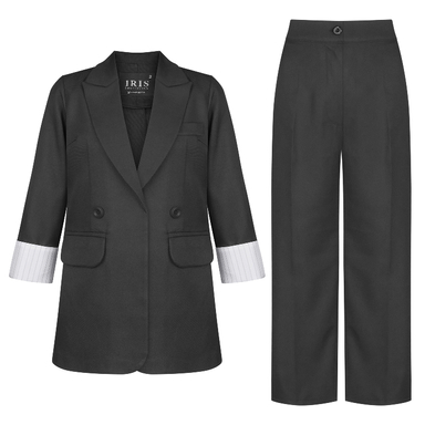 ست کت و شلوار زنانه مدل AIRS404 رنگ مشکی