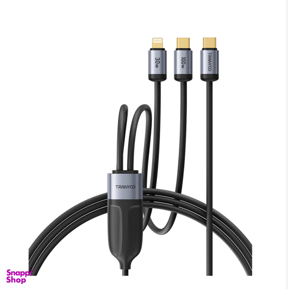 کابل Type-C به Type-C/Lightning ترانیو مدل XS8 طول 1 متر