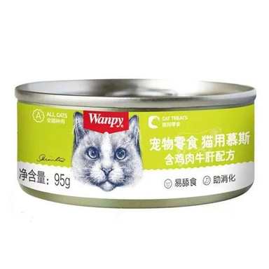 کنسرو پته گربه ونپی طعم مرغ وزن 95 گرم