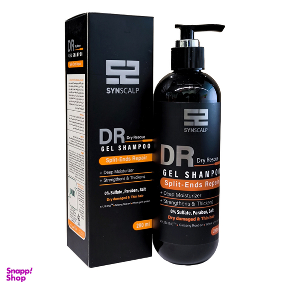شامپو ساین اسکالپ مدل DR مناسب موهای نازک و شکننده حجم 280 میلی‌ لیتر