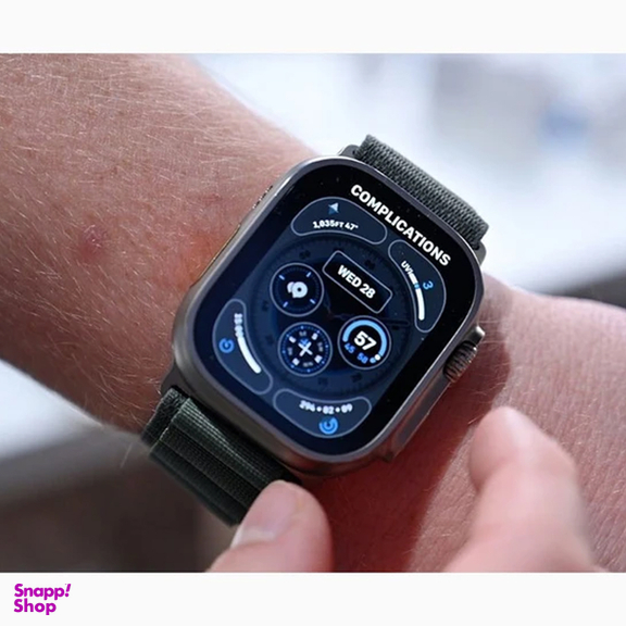 ساعت هوشمند اپل مدل Ultra 2 Black Titanium Case Alpine Loop 49mm