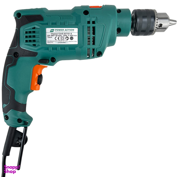 دریل چکشی پاور اکشن مدل ID 750-B مجموعه 28 عددی