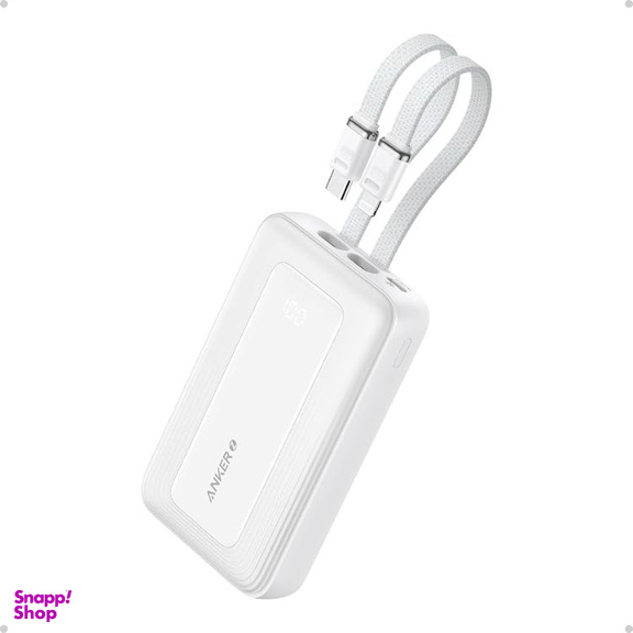 پاوربانک انکر مدل A1681 ظرفیت 20000 میلی آمپر ساعت به همراه کابل لایتنیگ و USB Type-C