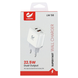 شارژر دیواری 22.5 وات لونارک مدل LW58