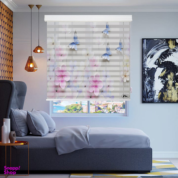 پرده زبرا زیو مدل 3D-1049 سایز 200x200 سانتی متر