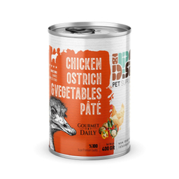 کنسرو غذای سگ دی پی اس مدل پته طعم مرغ و شترمرغ و سبزیجات وزن ۴۰۰ گرم