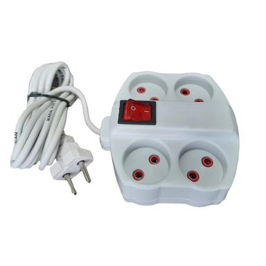 چندراهی برق سپهر الکتریک مدل 4 پریز 1/5 متری