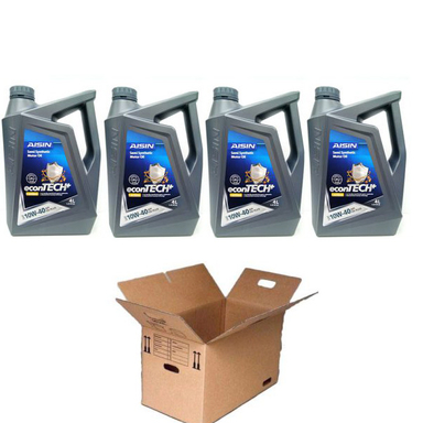 روغن موتور خودرو آیسین مدل 10W40 SN Plus ظرفیت 4 لیتر بسته ۴ عددی