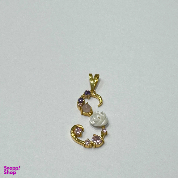 پلاک گردنبند طلا 18 عیار زنانه گالری سپینود طرح حرف اس S مدل PSG4