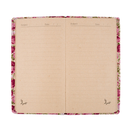 دفتر خط دار کرافت 80 برگ تی گل مدل 2313 طرح گلدار صورتی