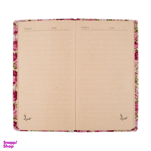 دفتر خط دار کرافت 80 برگ تی گل مدل 2313 طرح گلدار صورتی