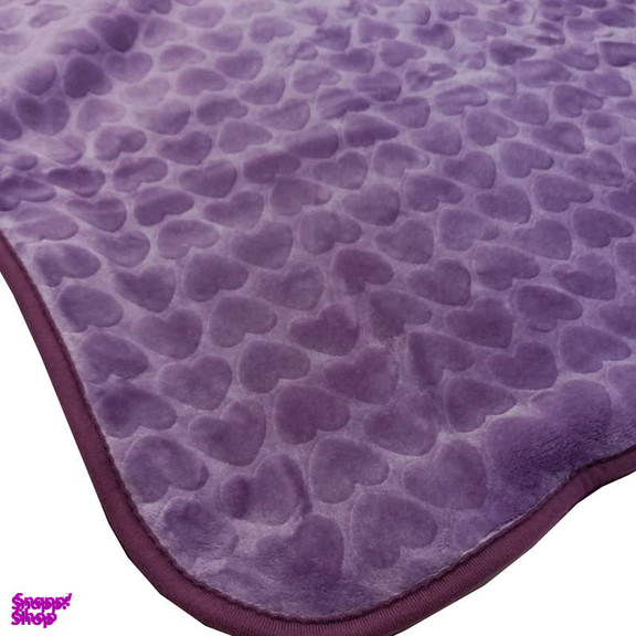 پتو نرمینه بافت مدل قلبی سایز 160×200 سانتی متر