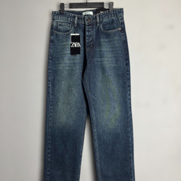 شلوار بگ مردانه طرح زارا کد 3630 رنگ آبی تیره