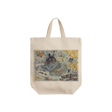 ساک خرید ترمه طراحان ایده مدل هری پاتر و نقشه مدرسه کد cfp1577 - S