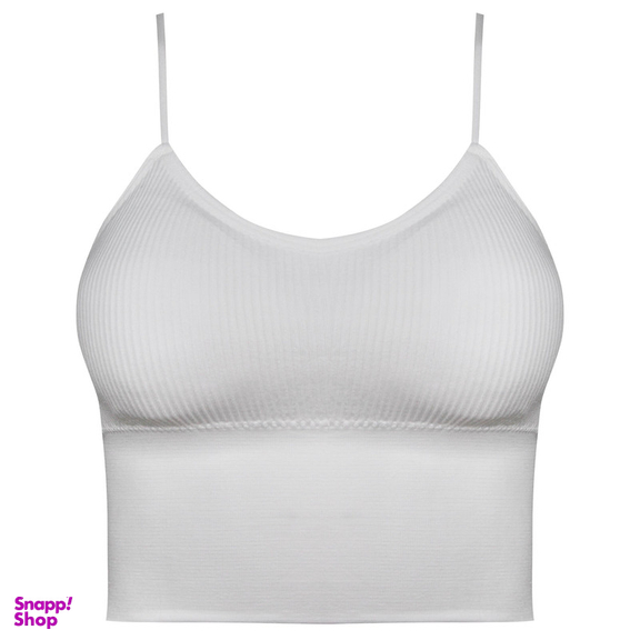 کراپ تاپ زنانه ماییلدا مدل پد متحرک کد 5250-175 رنگ سفید