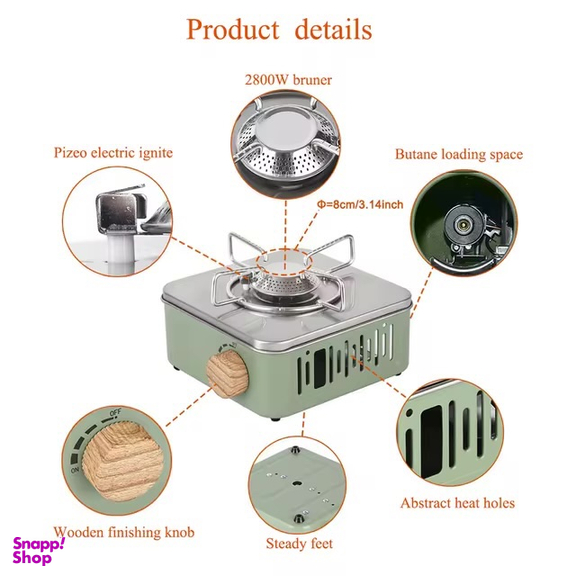 اجاق گاز مربعی سفری مدل Tec11