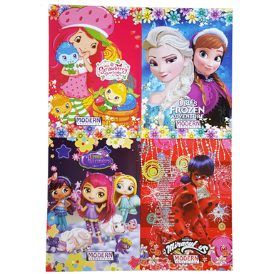 دفتر مشق 50 برگ مدرن مدل طرح برجسته اکلیلی کد 112 مجموعه 4 عددی