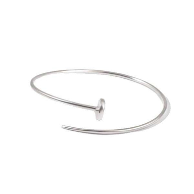 بنگل نقره زنانه مدل 036