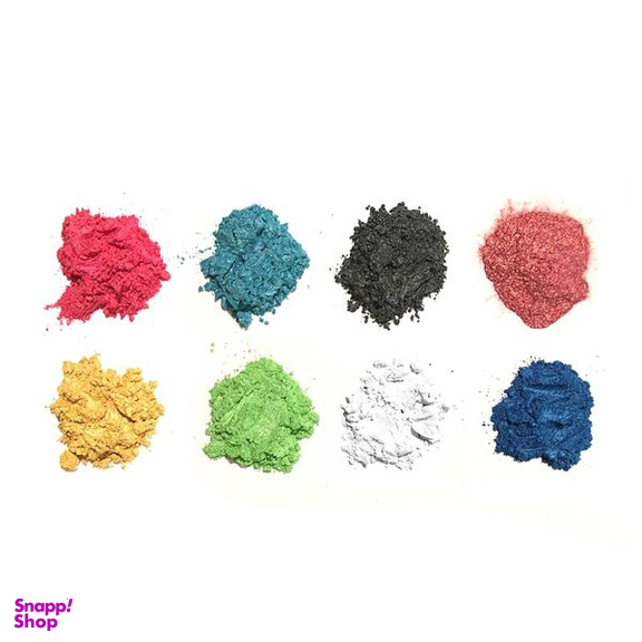 پودر رنگ رزین اپوکسی اوریران مدل Mica Pearl حجم 15 میلی‌لیتر بسته 8 عددی