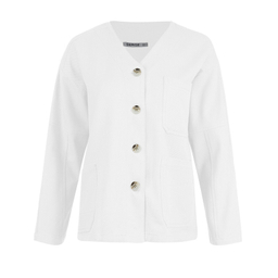 کت زنانه سرژه مدل 232158 رنگ سفید