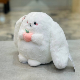 عروسک مدل خرگوش هلو به دست ارتفاع 20 سانتی متر