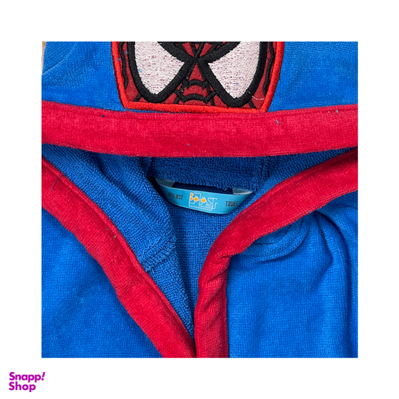 حوله پالتویی کودک بالاست مدل مرد عنکبوتی سایز 80 سانتی متر