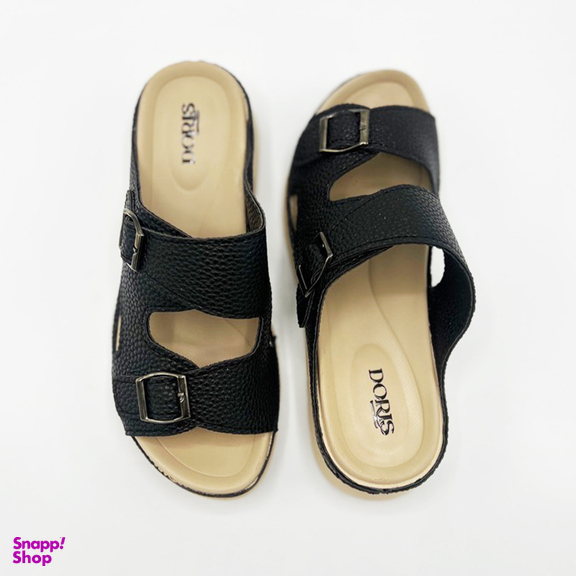 صندل زنانه دوریس مدل شهبانو طبی رنگ مشکی