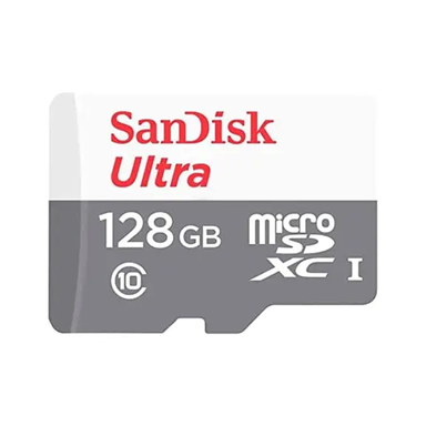 کارت حافظه Microsdxc سن دیسک مدل Ultra کلاس 10 استاندارد Uhs-I U1 سرعت 100Mbps ظرفیت 128 گیگا بایت