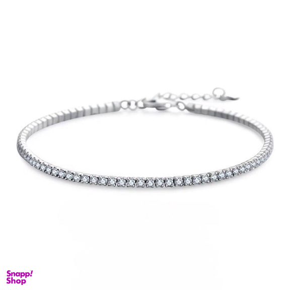 دستبند نقره زنانه مدل تنیسی