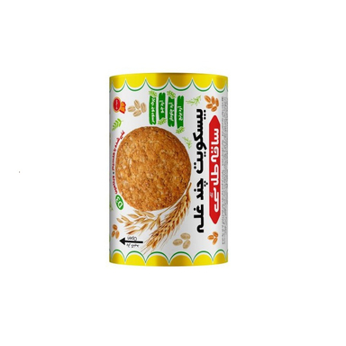 بیسکویت چند غله استوانه ساقه طلايی مینو وزن 220 گرم