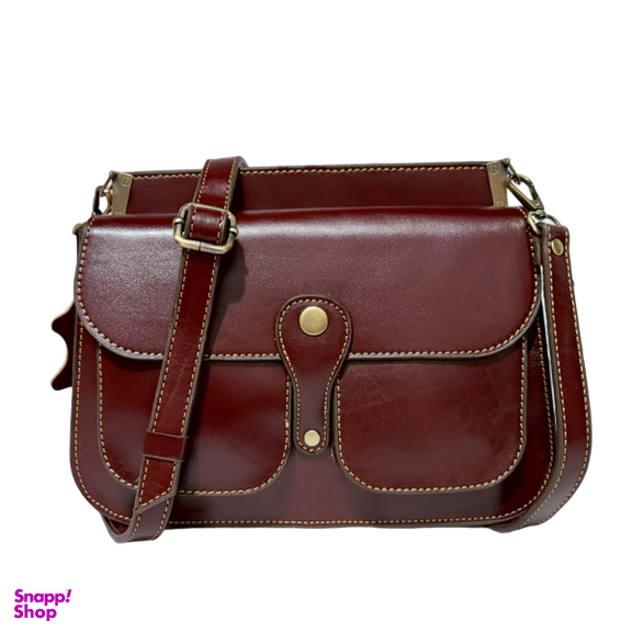 کیف رودوشی زنانه چرم طبیعی مدل Fateh116