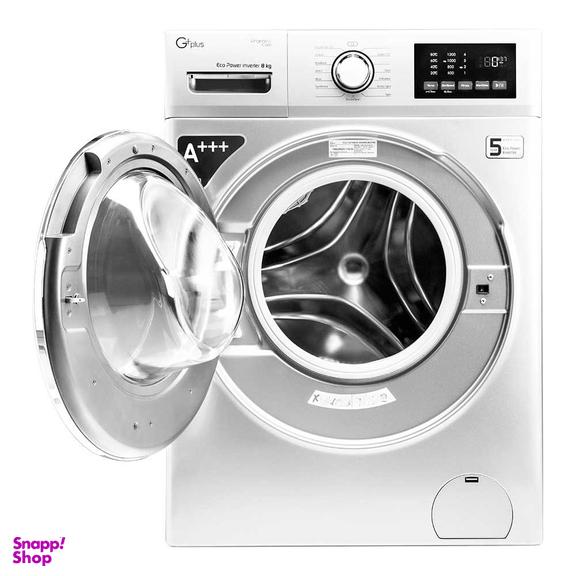 ماشین لباسشویی جی پلاس مدل GWM-M8220W ظرفیت 8 کیلوگرم