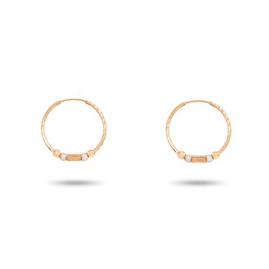 گوشواره طلا 18 عیار زنانه میلی گالری مدل زنجیری کد MT1713