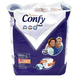 پوشک شورتی بزرگسال کانفی مدل پریمیوم سایز بزرگ مجموعه 6 عددی