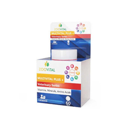 قرص مکمل سگ و گربه زوویتال مدل multivital plus بسته 60 عددی