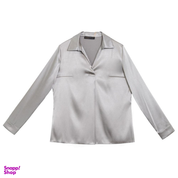 شومیز زنانه برنس مدل فروغ رنگ طوسی