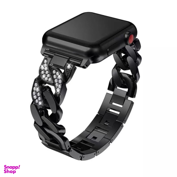 بند واچ کارتیر مدل نگین دار مناسب اپل واچ سایز 30/40/41 میلی متر