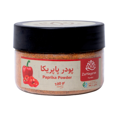 پودر پاپریکا زرنگاران وزن 100 گرم