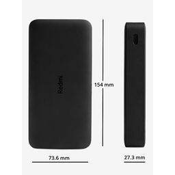 پاوربانک شیائومی مدل Redmi PB200LZM ظرفیت 20000 میلی آمپرساعت به همراه شارژر دیواری سامسونگ و کابل تبدیل