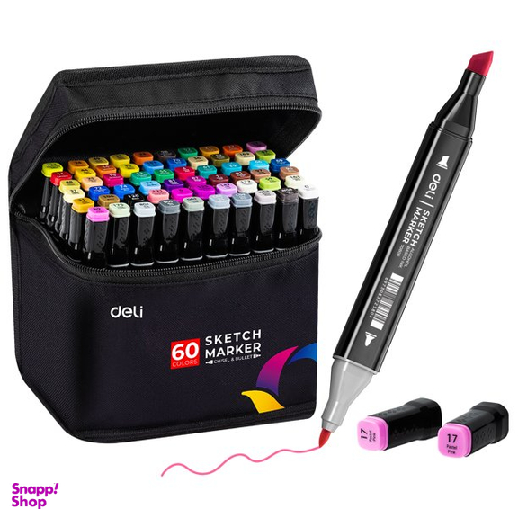 ماژیک دوسر 60 رنگ دلی مدل Sketch Markers
