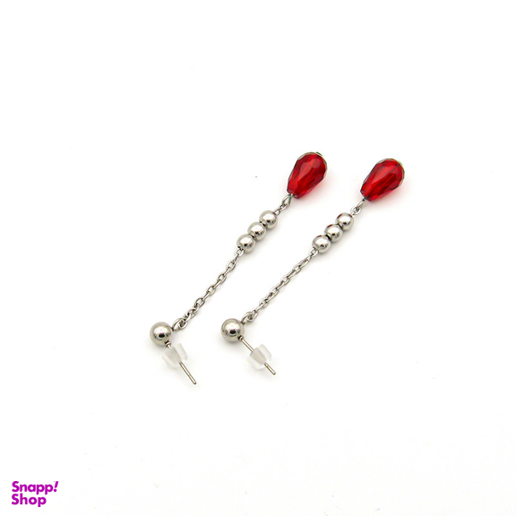 گوشواره زنانه مانچو مدل آویز سرخ کد ef031