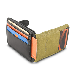 جاکارتی زنانه چرم یلسان مدل ایشا کد 136-MC رنگ سبز مشکی