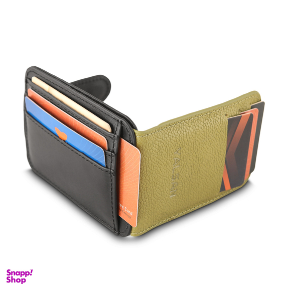 جاکارتی زنانه چرم یلسان مدل ایشا کد 136-MC رنگ سبز مشکی